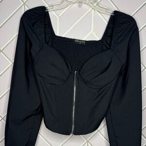 Black Long Sleeve Top Large